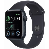 Умные часы Apple Watch Series SE Gen 2 44 мм Aluminium Case, Midnight Sport Band, тёмная ночь - M/L