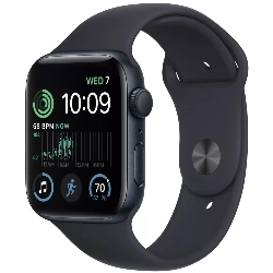 Умные часы Apple Watch Series SE Gen 2 44 мм Aluminium Case, Midnight Sport Band, тёмная ночь - M/L