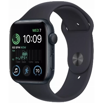 Умные часы Apple Watch Series SE Gen 2 44 мм Aluminium Case, Midnight Sport Band, тёмная ночь - S/M
