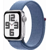 Умные часы Apple Watch Series SE Gen 2 40 мм Aluminium Case, Winter Blue Sport Loop, серебристый