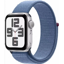 Умные часы Apple Watch Series SE Gen 2 40 мм Aluminium Case, Winter Blue Sport Loop, серебристый