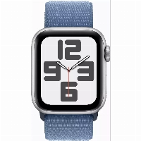 Умные часы Apple Watch Series SE Gen 2 40 мм Aluminium Case, Winter Blue Sport Loop, серебристый