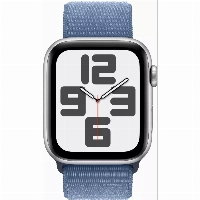 Умные часы Apple Watch Series SE Gen 2 44 мм Aluminium Case, Winter Blue Sport Loop, серебристый