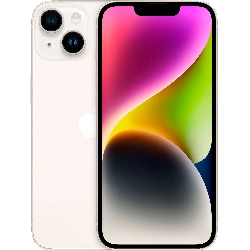 Смартфон Apple iPhone 14 128 ГБ, Dual: nano SIM + eSIM, Starlight, "сияющая звезда"