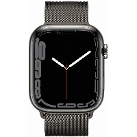 Умные часы Apple Watch Series 7 45 мм, Stainless Steel Case with Milanese Loop, Graphite