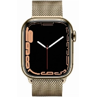 Умные часы Apple Watch Series 7 45 мм, Stainless Steel Case with Milanese Loop, Gold