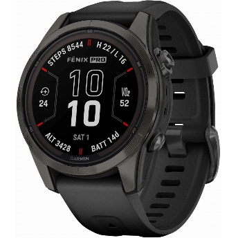 Умные часы Garmin Fenix 7S Pro Sapphire Solar, Carbon Gray
