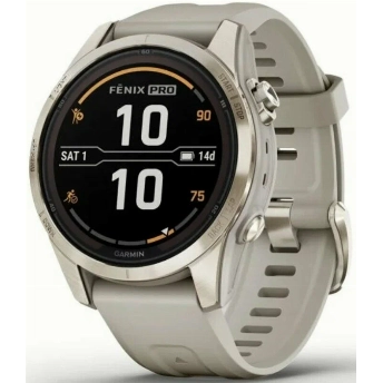 Умные часы Garmin Fenix 7S Pro Sapphire Solar, Soft Gold