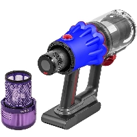 Dyson V12 Detect Slim Fluffy, SV46, Blue/Nickel