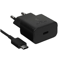 Samsung EP-T2510, USB-C, 25Вт + кабель, Black, черный