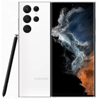 Смартфон Samsung Galaxy S22 Ultra 12/512 ГБ, Dual: nano SIM + eSIM, White, белый